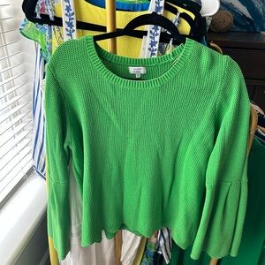Crown and Ivy green sweater sz XL